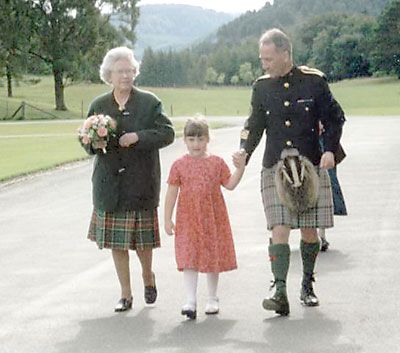 Queen Elizabeth and Jim Motherwell